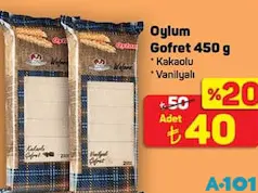 OYLUM GOFRET 450 G VANİLYALI/KAKAOLU